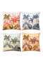 Amazon Palms Patterned 4-Piece Throw Pillow Cover Set - 3