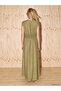 Esvab • Modern & Distinctive Zero Roba Collar Tie-Waist Dress - 3