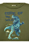 Dinosaur Printed Crew Neck Long Sleeve Oversize Sweatshirt - 7