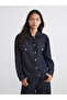 Esvab • Modern & Distinctive Shirt Roba Collar Women's Jean Jacket - 3