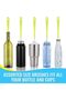 5Pcs Long Handle Cleaning Brush Sets, Multi-use Narrow Bottle Cleaner for Baby Bottles, Water Cups a - 3