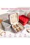 Exquisite jewelry box, women's jewelry box, jewelry storage box, made of velvet, suitable for storing earrings, necklaces and rings, and can be worn - 5