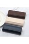 Multifunctional sunglasses storage bag, car leather sunglasses holder, leather sun visor, eyeglass frame, black - 2