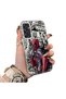 Samsung Galaxy A24 Compatible Spiderman Patterned Silicone Edge Hard Back Case Couple Phone Case