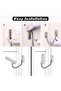 Door chain lock 2pc stainless no-drill silver for interior doors. - 3