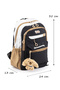 Premium Imported Waterproof Fabric Kindergarten Nursery Children's Daily Backpack Black Brown 110A - 2
