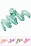 Zigzag Glittered Latch Buckle 10 cm