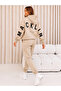 Unisex Women's and Men's Back Printed Oversize 3 Thread Hooded Tracksuit Set - 2