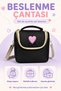 Set of 4, Waterproof Fabric Girls' Patterned Primary School School Bag + Lunch Box + Pen Holder + Eraser Holder - 4