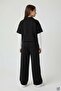 Black Girl's Short Sleeve Jacket and Wide Leg Pants 3-Piece Set 24769 - 5