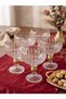 Ernco Set of 6 Crystal Glass Ice Cream Bowls and Dessert Glasses with Gold Detail - Luxurious Presentation Bowl - 5