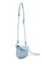 Mino Women's Mini Crossbody Bag with Adjustable Knot Detail Strap and Ankle Accessory, Blue - 4