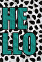 Black and White Dalmatian Spotted Typographic Patterned 70X150 Beach Towel - Cotton Bath Towel - 2