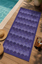 Purple Mermaid Scale Patterned 70X150 Beach Towel - Digital Printed Bath Towel - 3