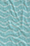 Mint Green White Wavy Striped Patterned 70X150 Beach Towel - Cotton Bath Towel - 2