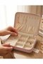 Jewelry Box Organizer Travel Case Necklace Ring Earring Organizer Leather Pink 22Cmx17Cm - 4