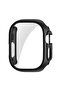 Apple Watch Ultra Case Hard Bumper Case with Full Protection Screen Protector Black - 2