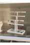 Multi-Tier White Jewelry Stand - Necklace Earring Ring Organizer