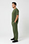 Men's Navy Blue Short Sleeve Oversize Combed Cotton Tracksuit Set - 2