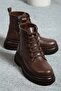 Women's 002 Stoned Lace Detailed Boots Suede Women's Boots