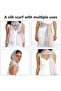 Silk scarf 160x50cm thin sun protection beach women's. - 3
