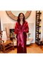 Women's satin shawl apricot pink 65x220cm elegant evening/party. - 3