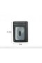 Minimalist wallet 3pc carbon fiber RFID black/brown/blue unisex. - 3
