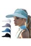 Women's wide-brim sun hat navy adjustable UV beach/golf. - 3