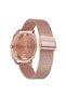 Women's Rose Gold Stainless Steel Watch, Black Dial | Trn-35.8-Rg - 4