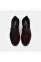Men's Brown Suede Leather Classic Loafer with Band Detail - 6