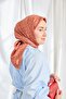 Twill Silk Scarf Mini Bouquet Pomegranate Flower - 4