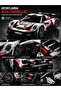 455 Pieces Sports Car Building Set 1:18 Scale Pull Back and Release Model Car Block Toy for Ages 6+ Legosu - 5