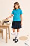 Unisex Children's 2-Piece Polo Collar Short Sleeve School T-Shirt - 2