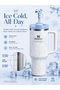 40oz Stainless Steel Tumbler with Straw, Lid, Bow Topper & Carry Pouch - 3