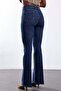 Dark Blue Full Lycra Recovery Flare Jean 7578 - 5