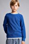 Cotton Regular Fit Crew Neck Waffle Long Sleeve T-Shirt Boys V1186A626Au