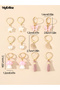 Set of 6 - Tassel and Heart Hoop Earrings - 5