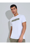 White Slogan Print T-Shirt and Olive Shorts Relaxed Fit Pyjama Set - 3