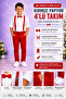 Boy's Suit Red Pants White Shirt Red Bow Tie Set April 23 May 19 October 29 Reading Day Performance Outfit