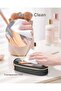 Transparent makeup brush storage bag black leather portable. - 4