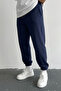 Baggy Cut Sweatpants with Elastic Cuffs for Winter - 3
