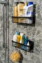 Adhesive Bathroom Shelf, 2-Pack Bathroom Organizer, Shower Shelf Organizer Shampoo Holder, Plastic - 6