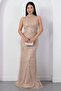 Halter neck beaded tulle dress 41091 - 2