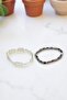 Transparent and Metal Double Set Bracelet - 3