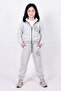 Girl's Sr Printed Stand Collar Double Pocket Zippered Tracksuit Set - 2