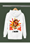 J Balwin Printed Cotton Long Sleeved 3-Yarn Hooded Sweatshirt