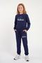 Girl's 3-Piece Printed Crew Neck Double Pocket Tracksuit Set - 4