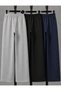 Women's 3-Piece Set Black Gray Navy Blue High Waist Straight Leg Comfortable Sweatpants - 2