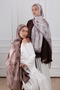Antique Floral Patterned Soft Shawl Mink - 5
