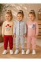 3-Piece Baby Girl Set – Stylish Printed Comfortable Tracksuit Sets 0-24 Months